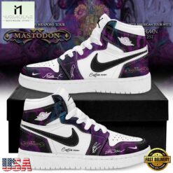 Mastodon Poisonous Weapons Tour 2026 Air Jordan 1 Hightop Shoes