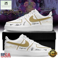 Mastodon Poisonous Weapons Tour 2026 Custom White Air Force 1 Shoes