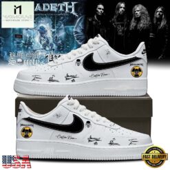 Megadeth 2026 Signed White Air Force 1 Shoes Sneaker