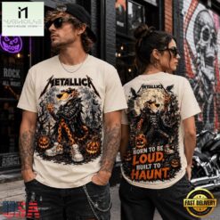 Metallica Chester Cheetah Haunted Riffs Halloween 3D Shirt, Popular 3D Music Tee Metallica Chester Cheetah Haunted Riffs Halloween 3D Shirt