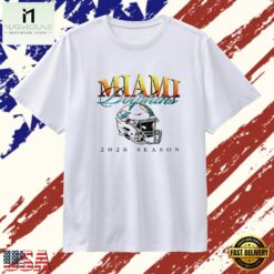 Miami Dolphins 2026 Season NFL Football T Shirt , Stylish 2D Graphic Shirt Miami Dolphins 2026 Season Nfl Football T Shirt