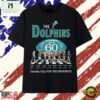 Miami Dolphins 60th Anniversary 1966 2026 Abbey Road Signatures T Shirt , Stylish 2D Graphic Shirt Miami Dolphins 60th Anniversary 1966 2026 Abbey Road Signatures T Shirt