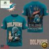 Miami Dolphins NFL 9 11 25th Anniversary Never Forget Memorial 3D T Shirt, NFL Sporty Shirt Miami Dolphins Nfl 9 11 25th Anniversary Never Forget Memorial 3D T Shirt