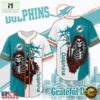 Miami Dolphins NFL Game Day Grateful Dead Baseball Jersey Shirt, NFL Game Day Jersey Miami Dolphins Nfl Game Day Grateful Dead Baseball Jersey Shirt