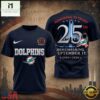 Miami Dolphins NFL Honoring 25 Years Remembering September 11 T Shirt, NFL Sporty Shirt Miami Dolphins Nfl Honoring 25 Years Remembering September 11 T Shirt
