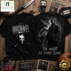 Michael Myers The Night He Came Home Halloween 3D Shirt , Popular 3D Music Tee Michael Myers The Night HE Came Home Halloween 3D Shirt