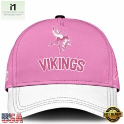 Minnesota Vikings 2026 x Breast Health Awareness Night Limited Edition Cap, Trending Cap Style Minnesota Vikings 2026 X Breast Health Awareness Night Limited Edition Cap