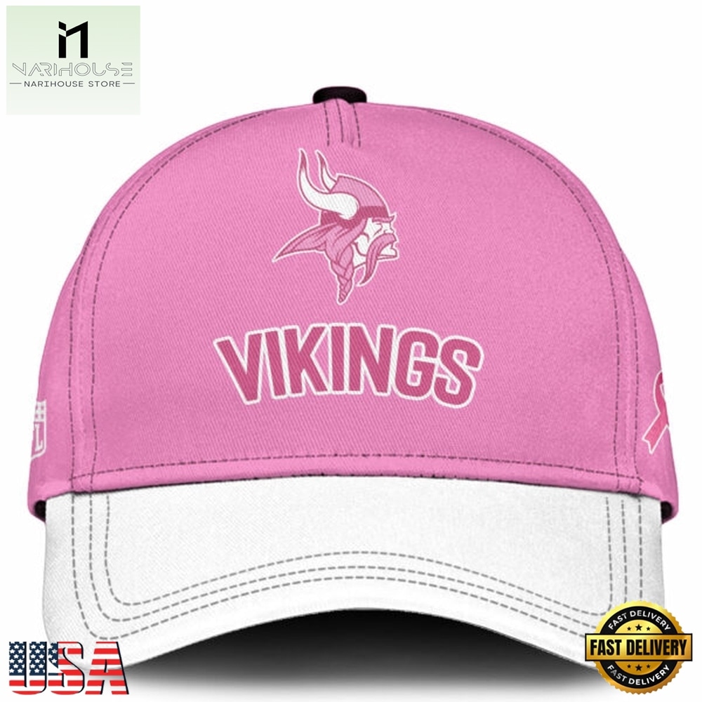 Minnesota Vikings 2026 x Breast Health Awareness Night Limited Edition Cap, Trending Cap Style Minnesota Vikings 2026 x Breast Health Awareness Night Limited Edition Cap, Trending Cap Style
