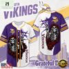 Minnesota Vikings NFL Game Day Grateful Dead Baseball Jersey Shirt, NFL Game Day Jersey Minnesota Vikings Nfl Game Day Grateful Dead Baseball Jersey Shirt