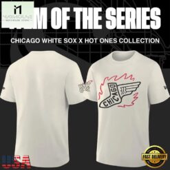 MLB Chicago White Sox x First We Feast x Hot Ones White T Shirt, Popular 3D Music Tee Mlb Chicago White Sox X First WE Feast X Hot Ones White T Shirt