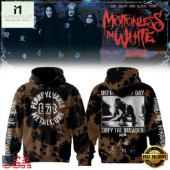 Motionless In White Signed Decades 2026 Hoodie , Popular 3D Music Tee Motionless IN White Signed Decades 2026 Hoodie