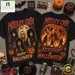 Mötley Crue Halloween Vintage Graphic Spooky Music Fan Shirt, Popular 3D Music Tee Motley Crue Halloween Vintage Graphic Spooky Music Fan Shirt
