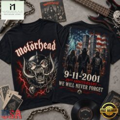 Motörhead 911 Memorial 25th Anniversary 3D Shirt , Music Fans 3D T Shirt Motorhead 911 Memorial 25th Anniversary 3D Shirt