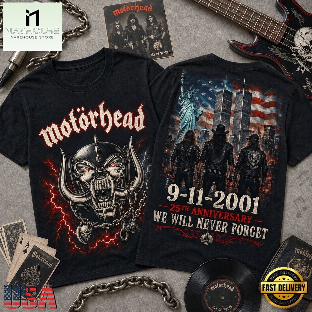 Motörhead 911 Memorial 25th Anniversary 3D Shirt , Music Fans 3D T Shirt Motörhead 911 Memorial 25th Anniversary 3D Shirt , Music Fans 3D T Shirt