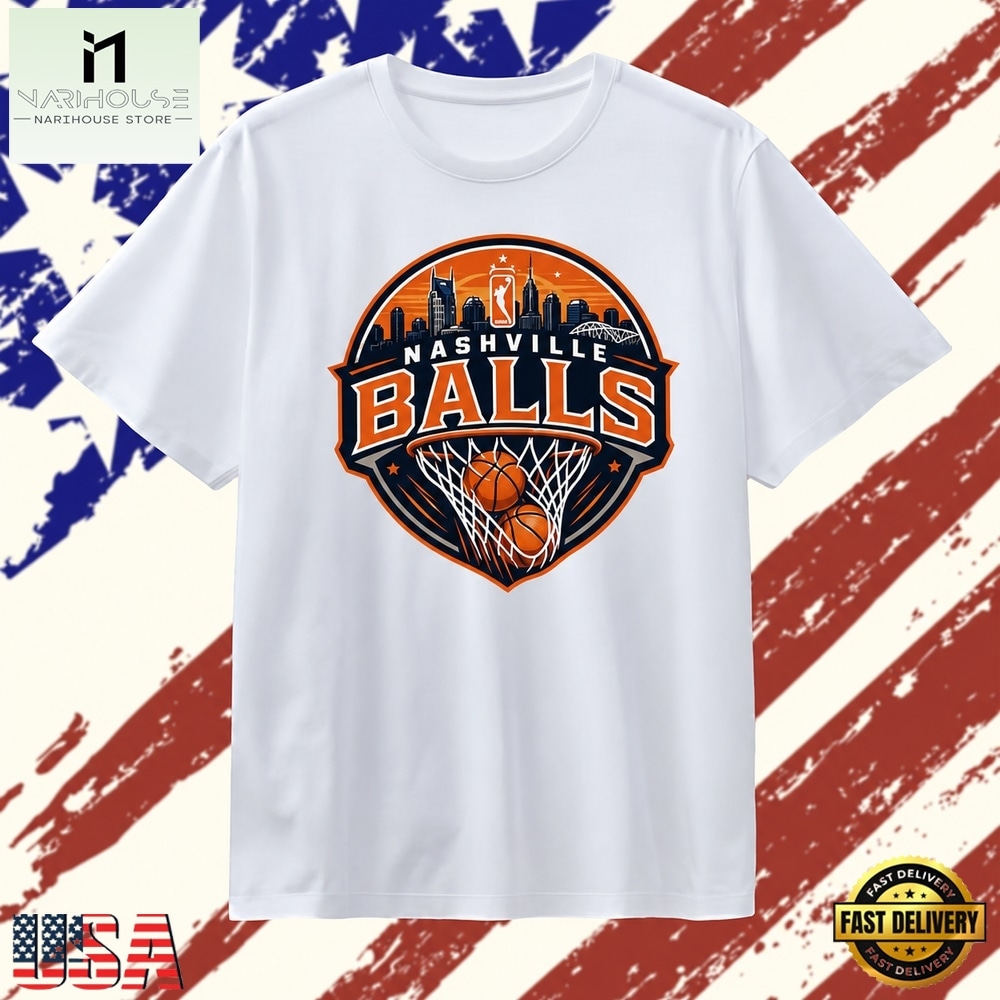 Nashville Balls WNBA Basketball Team Logo T Shirt , Stylish 2D Graphic Shirt Nashville Balls WNBA Basketball Team Logo T Shirt , Stylish 2D Graphic Shirt