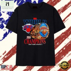 NBA World Pour Les Gens 2026 Champions New York Knicks T Shirt , Stylish 2D Graphic Shirt Nba World Pour Les Gens 2026 Champions New York Knicks T Shirt