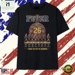 ndiana Fever 26 Years 2000 2026 Hoosier Basketball Signatures T Shirt , Stylish 2D Graphic Shirt Ndiana Fever 26 Years 2000 2026 Hoosier Basketball Signatures T Shirt