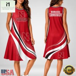 Nebraska Cornhuskers NCAA Team Pride Women's Sleeveless Dress, NCAA Women Team Dress Nebraska Cornhuskers Ncaa Team Pride Women S Sleeveless Dress