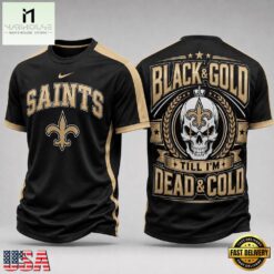 New Orleans Saints NFL Till I’m Dead Forever Skull Fan Pride 3D Shirt, NFL Sporty Shirt New Orleans Saints Nfl Till I M Dead Forever Skull Fan Pride 3D Shirt