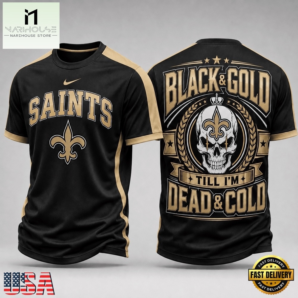 New Orleans Saints NFL Till I’m Dead Forever Skull Fan Pride 3D Shirt, NFL Sporty Shirt New Orleans Saints NFL Till I’m Dead Forever Skull Fan Pride 3D Shirt, NFL Sporty Shirt