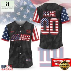 New York Giants NFL American Pride Custom Baseball Jersey Shirt , NFL Game Day Jersey New York Giants Nfl American Pride Custom Baseball Jersey Shirt