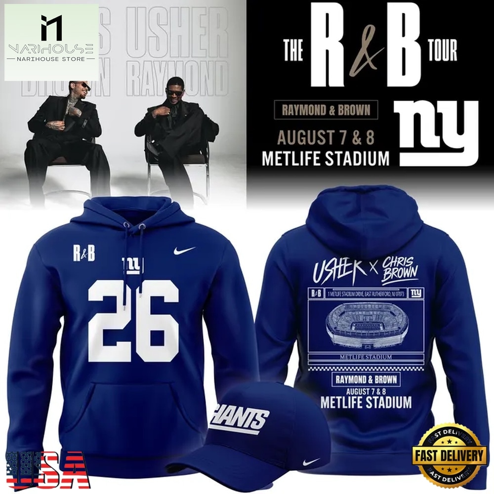 New York Giants x Usher & Chris Brown 2026 Limited Edition Blue Hoodie , Popular 3D Music Tee New York Giants x Usher & Chris Brown 2026 Limited Edition Blue Hoodie , Popular 3D Music Tee