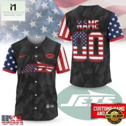 New York Jets NFL American Pride Custom Baseball Jersey Shirt , NFL Game Day Jersey New York Jets Nfl American Pride Custom Baseball Jersey Shirt