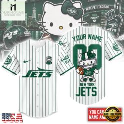 New York Jets NFL Kitty Game Day Custom Baseball Jersey Shirt , NFL Game Day Jersey New York Jets Nfl Kitty Game Day Custom Baseball Jersey Shirt