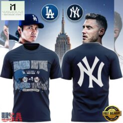 New York Yankees x Dodgers 2026 Yankees Stadium Clash T Shirt, Hot 3D Shirt Trend New York Yankees X Dodgers 2026 Yankees Stadium Clash T Shirt