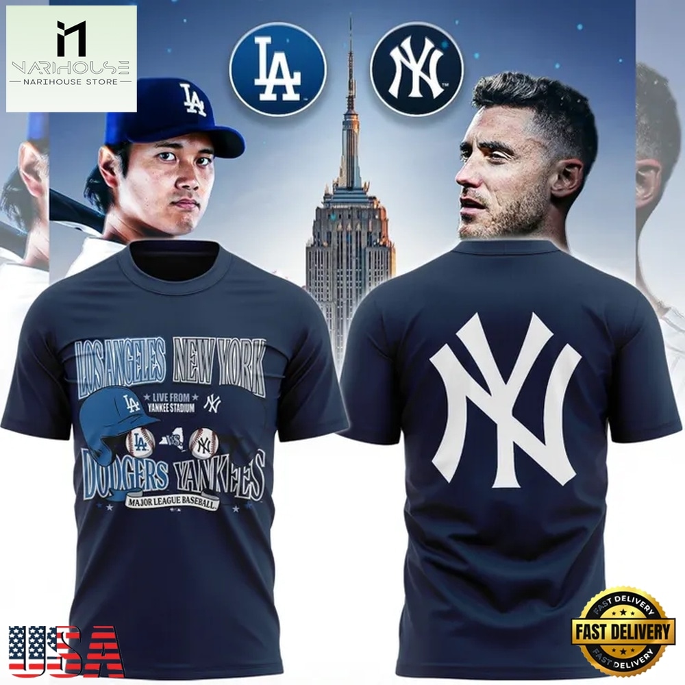 New York Yankees x Dodgers 2026 Yankees Stadium Clash T Shirt, Hot 3D Shirt Trend New York Yankees x Dodgers 2026 Yankees Stadium Clash T Shirt, Hot 3D Shirt Trend