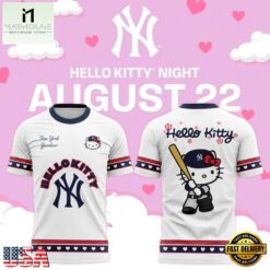 New York Yankees x Hello Kitty Night 2026 T shirt, Popular 3D Music Tee New York Yankees X Hello Kitty Night 2026 T Shirt