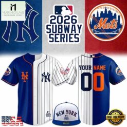 New York Yankees x Mets 2026 MLB Subway Series Baseball Jersey, Stylish Baseball Jersey New York Yankees X Mets 2026 Mlb Subway Series Baseball Jersey