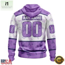 NHL Anaheim Ducks Special Lavender Fight Cancer Hoodie, T Shirt , NHL 3D Game Day Tee Nhl Anaheim Ducks Special Lavender Fight Cancer Hoodie T Shirt 2