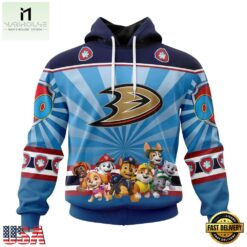 NHL Anaheim Ducks Special Paw Patrol Kits Hoodie, T Shirt , NHL 3D Game Day Tee Nhl Anaheim Ducks Special Paw Patrol Kits Hoodie T Shirt 1