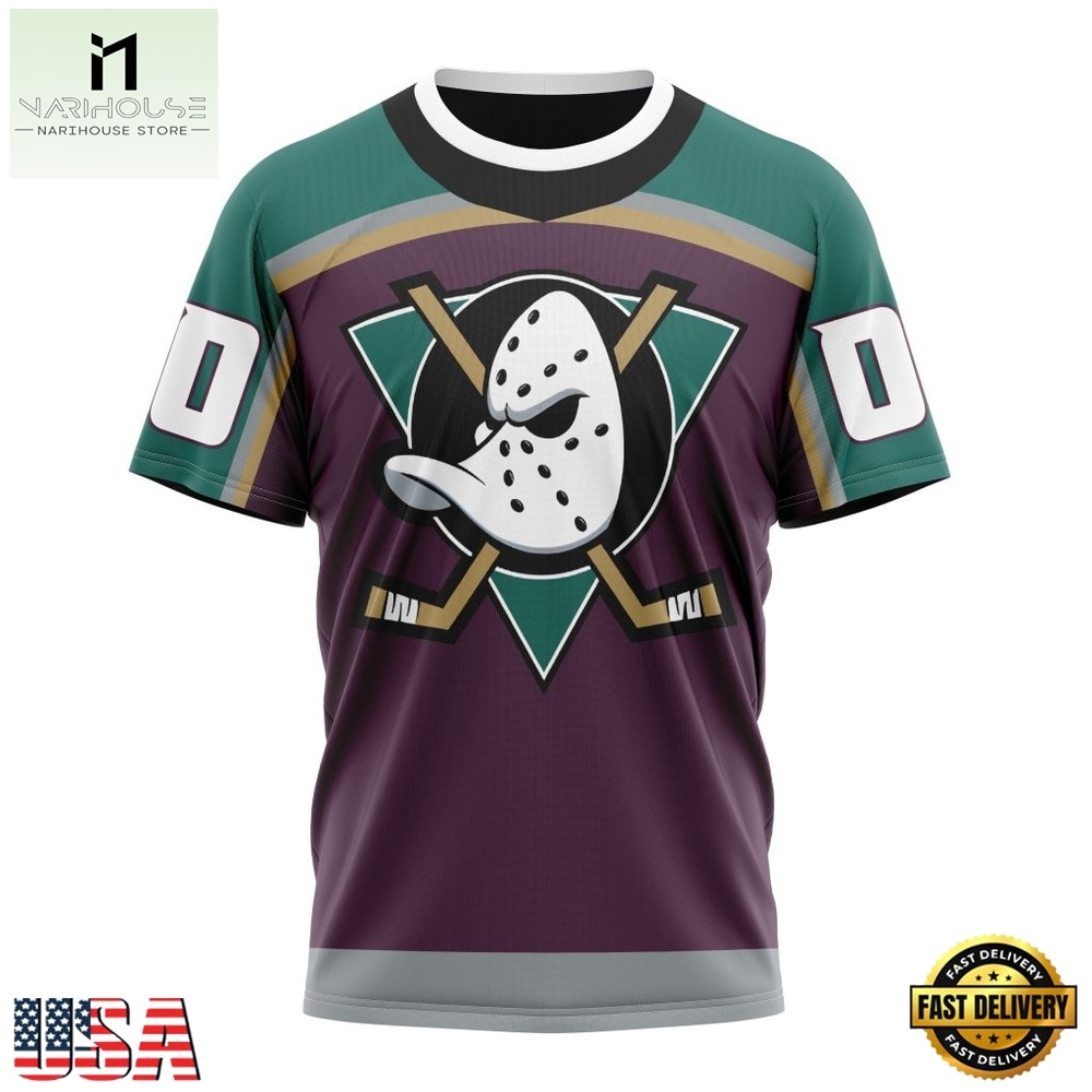 NHL Anaheim Ducks Specialized Unisex Kits With Retro Concepts Hoodie, T Shirt , NHL 3D Game Day Tee NHL Anaheim Ducks Specialized Unisex Kits With Retro Concepts Hoodie, T Shirt , NHL 3D Game Day Tee