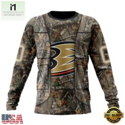 NHL Anaheim Ducks Specialized Unisex Vest Kits With Realtree Camo Hoodie, T Shirt, NHL 3D Game Day Tee Nhl Anaheim Ducks Specialized Unisex Vest Kits With Realtree Camo Hoodie T Shirt 3
