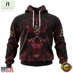 NHL Arizona Coyotes Special Design Halloween With Skull Art Hoodie, T Shirt , NHL 3D Game Day Tee Nhl Arizona Coyotes Special Design Halloween With Skull Art Hoodie T Shirt 1