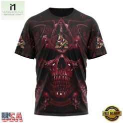 NHL Arizona Coyotes Special Design Halloween With Skull Art Hoodie, T Shirt , NHL 3D Game Day Tee Nhl Arizona Coyotes Special Design Halloween With Skull Art Hoodie T Shirt 4