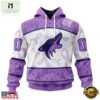 NHL Arizona Coyotes Special Lavender Fight Cancer Hoodie, T Shirt , NHL 3D Game Day Tee Nhl Arizona Coyotes Special Lavender Fight Cancer Hoodie T Shirt 1