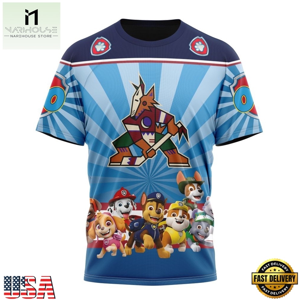 NHL Arizona Coyotes Special Paw Patrol Kits Hoodie, T Shirt , NHL 3D Game Day Tee NHL Arizona Coyotes Special Paw Patrol Kits Hoodie, T Shirt , NHL 3D Game Day Tee