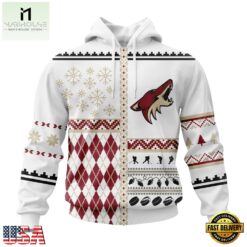 NHL Arizona Coyotes Specialized Christmas Is Coming New Design Hoodie, T Shirt , NHL 3D Game Day Tee Nhl Arizona Coyotes Specialized Christmas IS Coming New Design Hoodie T Shirt 1