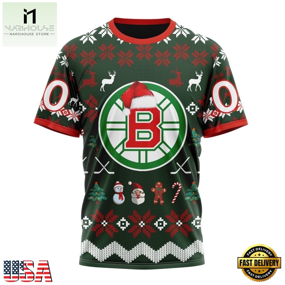 NHL Boston Bruins Hockey Christmas Is Coming 2026 Hoodie, T Shirt , NHL 3D Game Day Tee NHL Boston Bruins Hockey Christmas Is Coming 2026 Hoodie, T Shirt , NHL 3D Game Day Tee