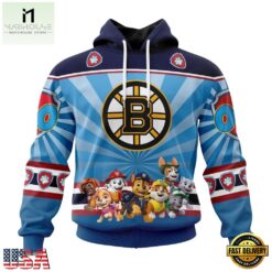 NHL Boston Bruins Special Paw Patrol Kits Hoodie, T Shirt , NHL 3D Game Day Tee Nhl Boston Bruins Special Paw Patrol Kits Hoodie T Shirt 1