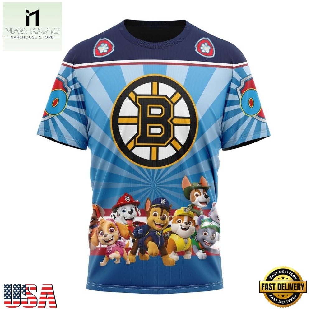 NHL Boston Bruins Special Paw Patrol Kits Hoodie, T Shirt , NHL 3D Game Day Tee NHL Boston Bruins Special Paw Patrol Kits Hoodie, T Shirt , NHL 3D Game Day Tee