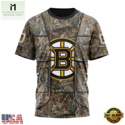 NHL Boston Bruins Specialized Unisex Vest Kits With Realtree Camo Hoodie, T Shirt, NHL 3D Game Day Tee Nhl Boston Bruins Specialized Unisex Vest Kits With Realtree Camo Hoodie T Shirt 4