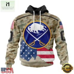 NHL Buffalo Sabres Specialized Kits For United State With Camo Color Hoodie, T Shirt , NHL 3D Game Day Tee Nhl Buffalo Sabres Specialized Kits For United State With Camo Color Hoodie T Shirt 1