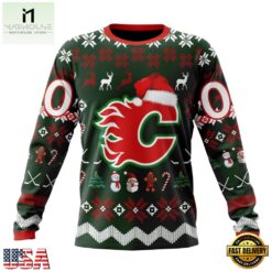 NHL Calgary Flames Hockey Christmas Is Coming 2026 Hoodie, T Shirt , NHL 3D Game Day Tee Nhl Calgary Flames Hockey Christmas IS Coming 2026 Hoodie T Shirt 3