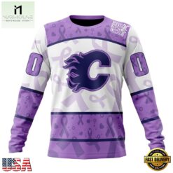 NHL Calgary Flames Special Lavender Fight Cancer Hoodie, T Shirt , NHL 3D Game Day Tee 8 NHL Calgary Flames Special Lavender Fight Cancer Hoodie, T Shirt , NHL 3D Game Day Tee Nhl Calgary Flames Special Lavender Fight Cancer Hoodie T Shirt 4