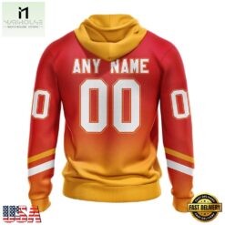 NHL Calgary Flames Special Retro Gradient Design Hoodie, T Shirt, NHL 3D Game Day Tee Nhl Calgary Flames Special Retro Gradient Design Hoodie T Shirt 2