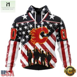 NHL Calgary Flames Specialized Kits For Honor USS Military Hoodie, T Shirt , NHL 3D Game Day Tee Nhl Calgary Flames Specialized Kits For Honor Uss Military Hoodie T Shirt 1